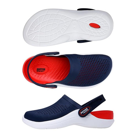 DOCTOR EXTRA SOFT Men's Classic Casual Sports Clogs/Sandals with Adjustable Back Strap for Adult | Comfortable