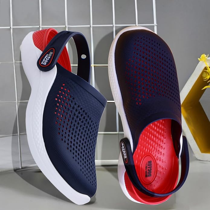 DOCTOR EXTRA SOFT Men's Classic Casual Sports Clogs/Sandals with Adjustable Back Strap for Adult | Comfortable