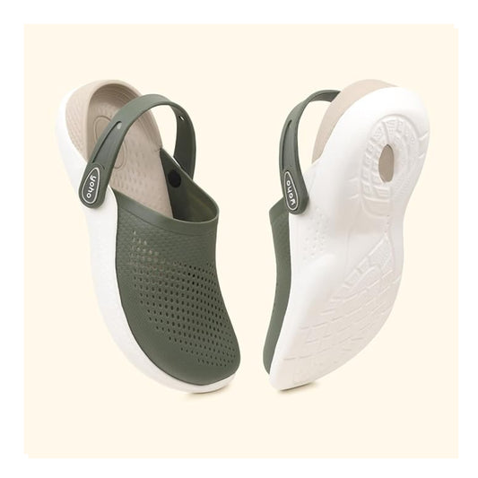 Yoho Easy Glide Clogs for Men | Striking Dual-Tone Design