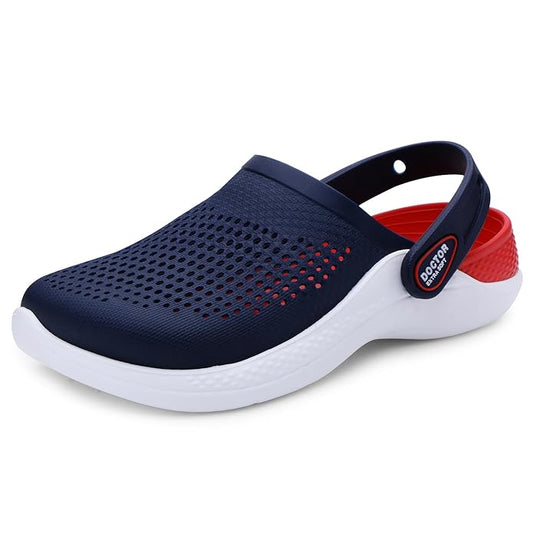 DOCTOR EXTRA SOFT Men's Classic Casual Sports Clogs/Sandals with Adjustable Back Strap for Adult | Comfortable