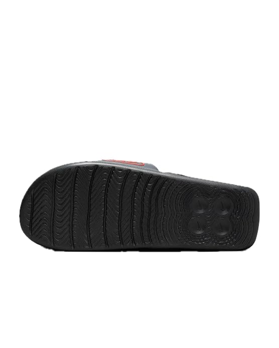NIKE AIR MAX Cirro Slide-DK Smoke Grey/MTLC Dark Grey-Picante RED-6UK