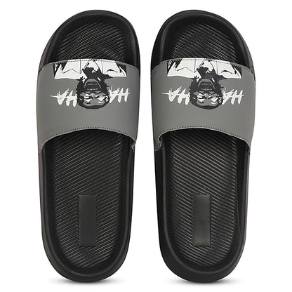PERY-PAO Sliders for Men | Lightweight EVA Sole & Comfortable Slippers