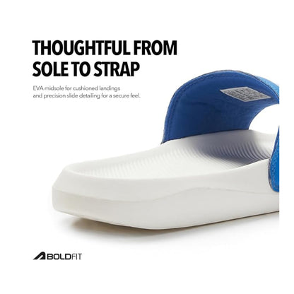 Boldfit Sliders for Man, Stylish PU Strap Slippers for Men
