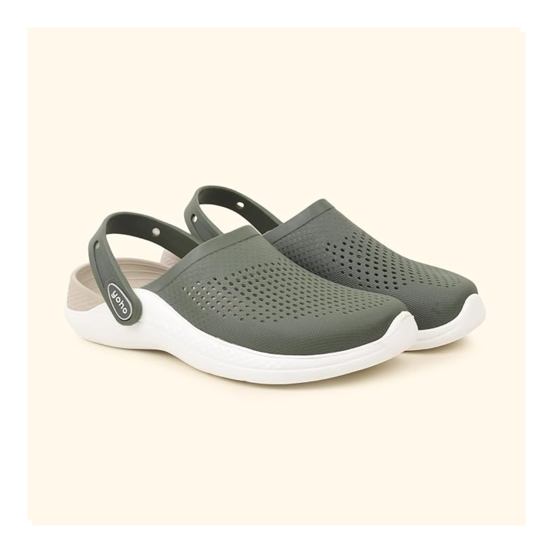 Yoho Easy Glide Clogs for Men | Striking Dual-Tone Design
